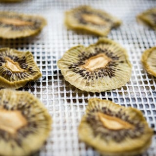 Dehydrated Kiwi Chips by Thriving On Paleo