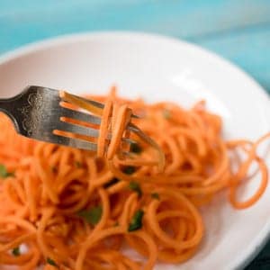 Sweet Potato Noodle tutorial by Thriving On Paleo