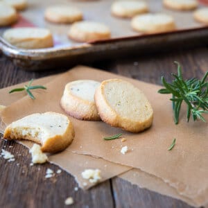 Paleo Rosemary Shortbread Cookies