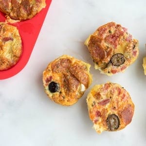 Paleo Pizza Egg Muffins