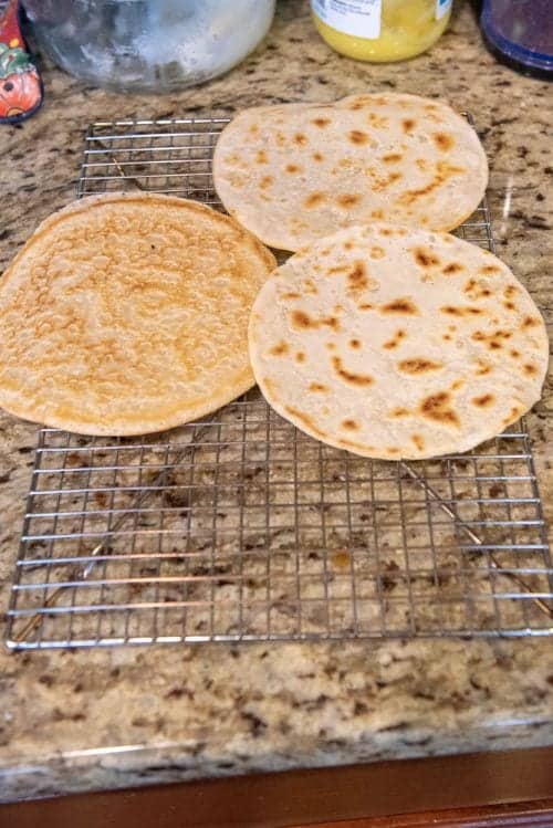 AIP Flatbreads laying on a cooling rack