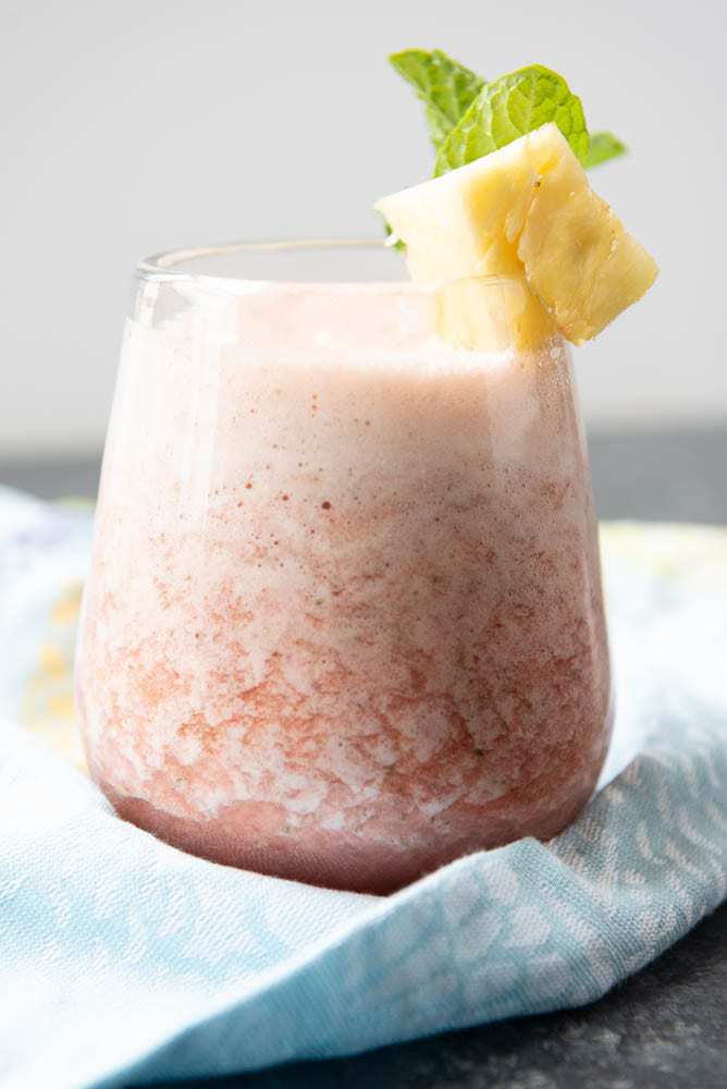 Aip Paleo pineapple strawberry mocktail nonalcholic drink