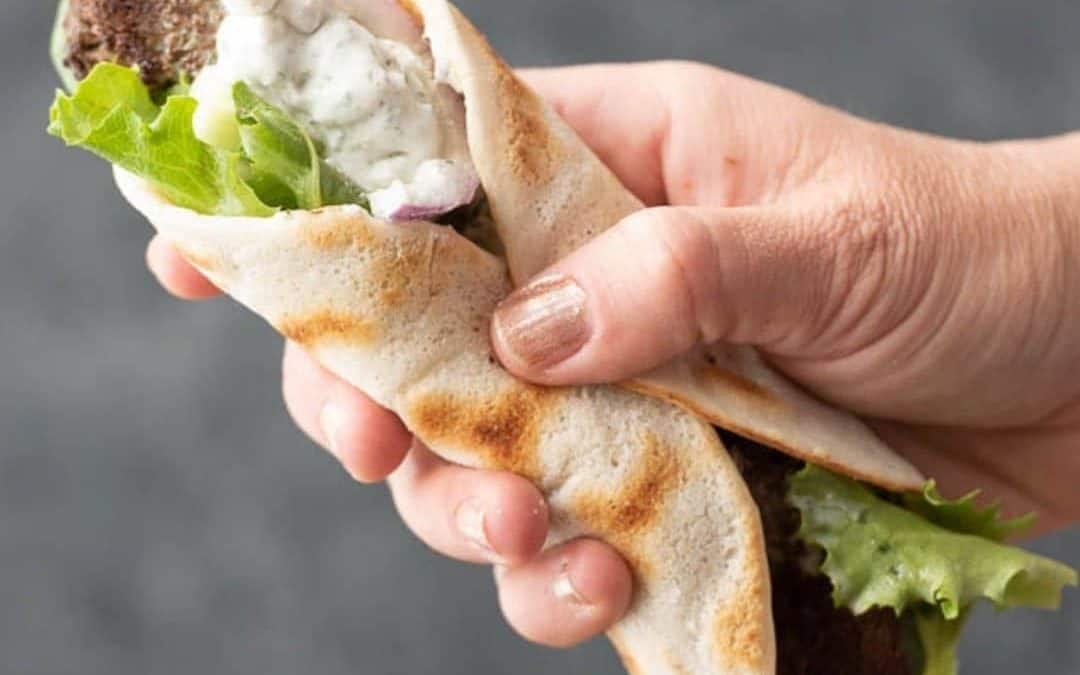 Gryo Wrap Sandwich with Tzatziki Sauce (Paleo, AIP)