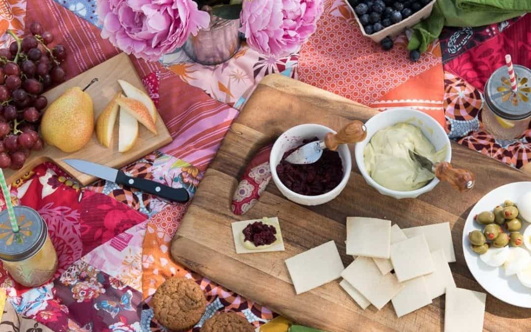 Basil Cashew Spread with Cherry Balsamic Quick Jam