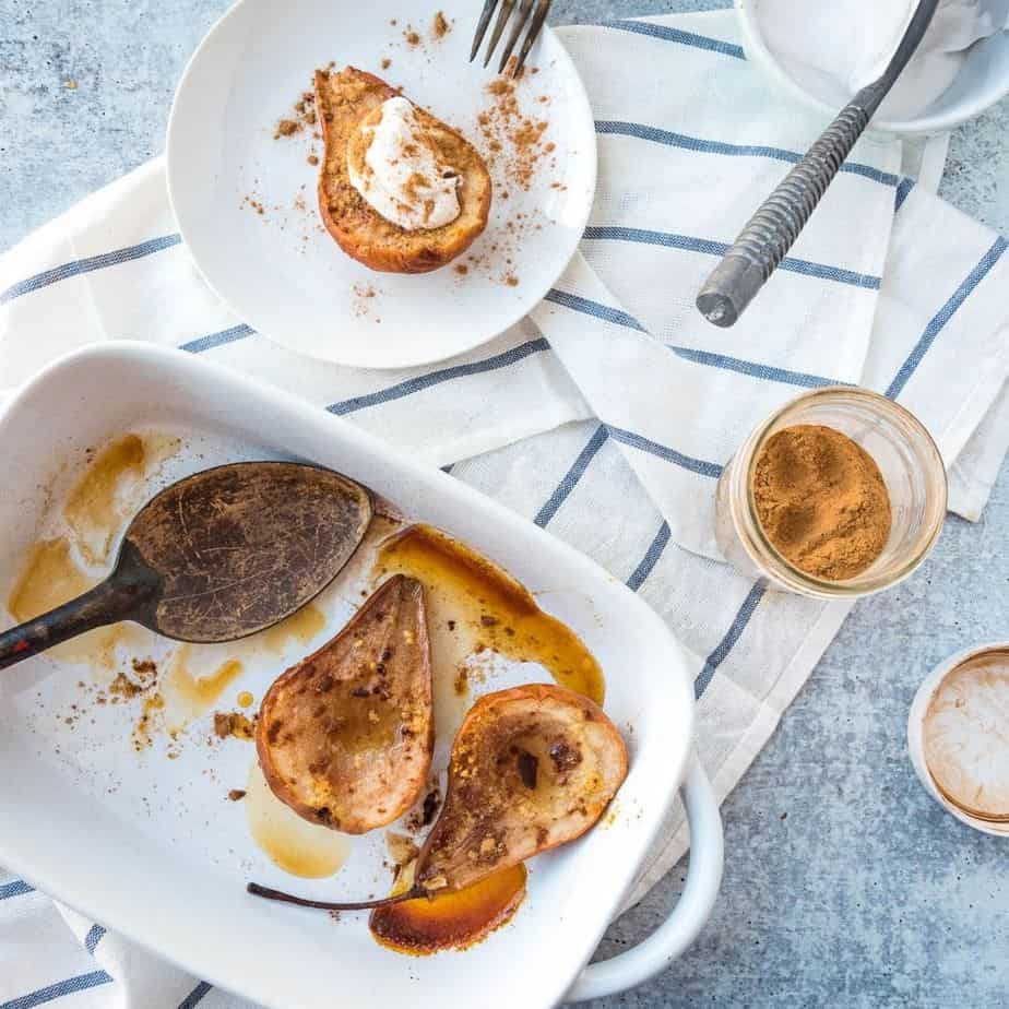 Ginger Baked Pears