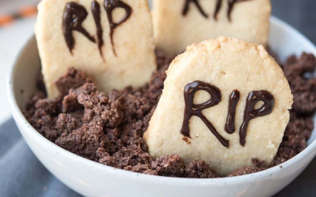 These Paleo Halloween Cookies Are Shaped Like Spooky Tombstones