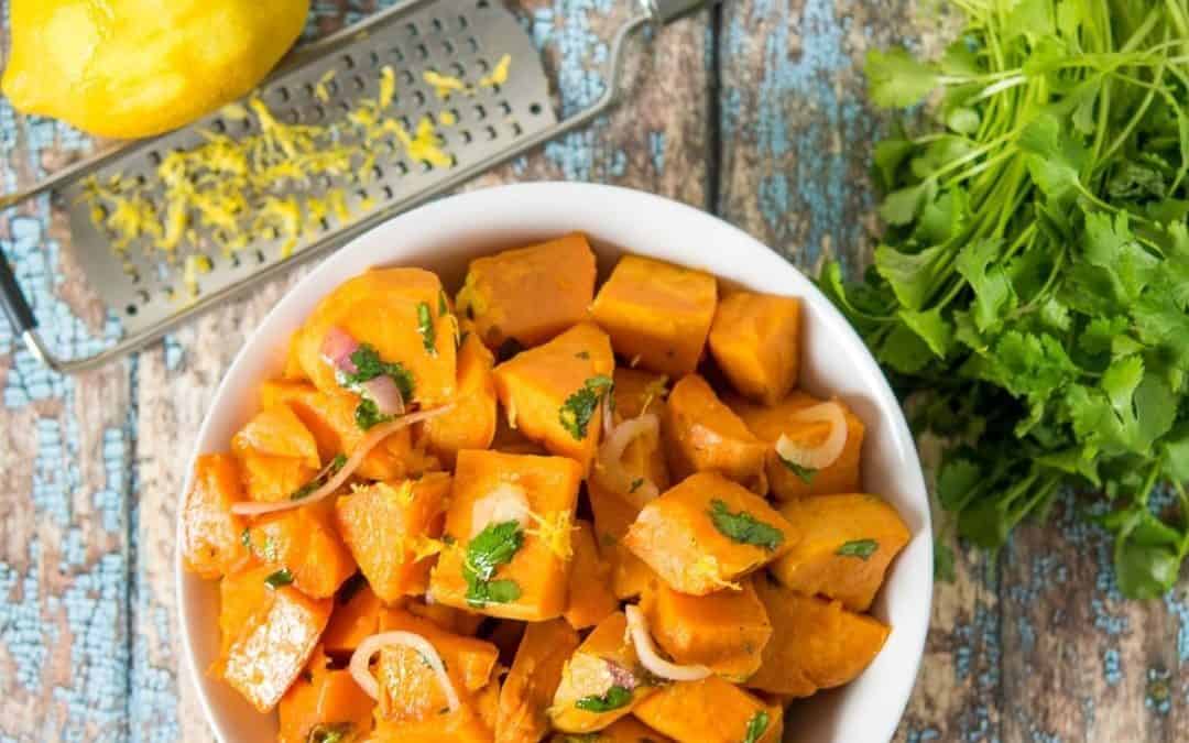 Roasted Sweet Potatoes with Citrus Dressing Recipe (Paleo, Whole30, AIP)