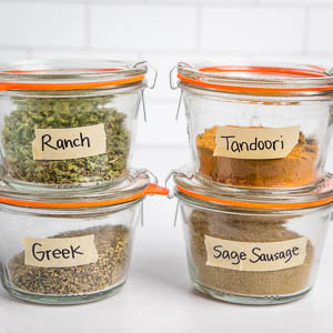 4 paleo aip seasoning mixes in jars